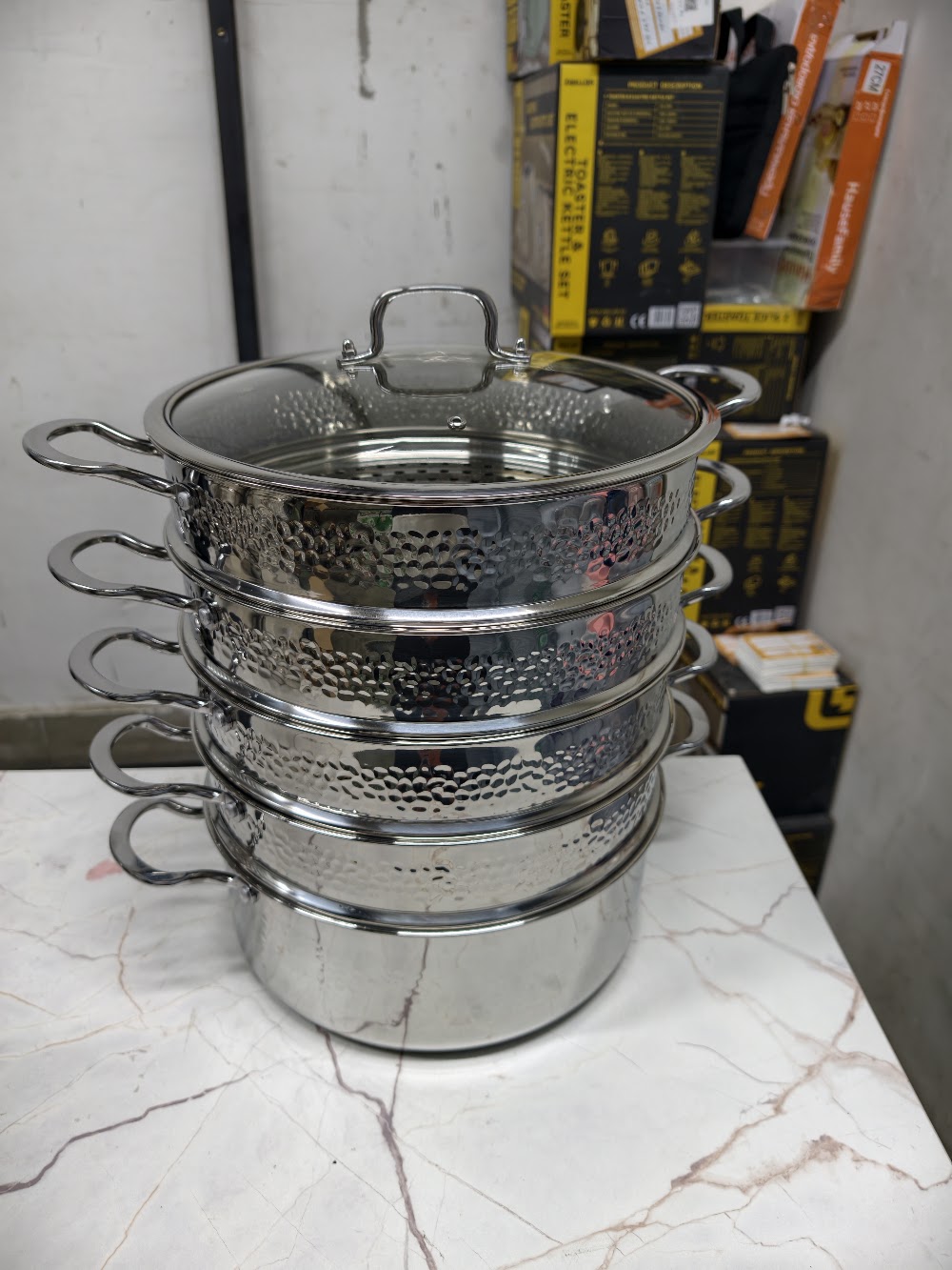 Мантоварка BOUTIQUE COOKWARE (4 яруса)