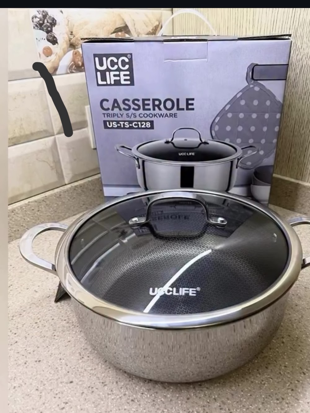 Кастрюля UCC LIFE с лазерным сотовым покрытием