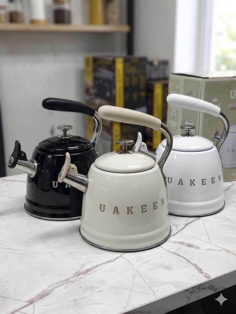 Наплитный чайник со свистком UAKEEN , VK-119 3.5л